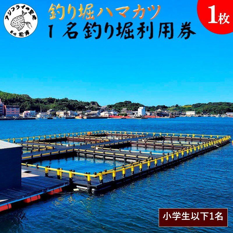 【ふるさと納税】【釣り堀ハマカツ】1名釣り堀利用券(小学生以下1名)【C2-026】釣り 釣り堀 釣堀 海上 海釣り 魚釣り ブリ 鰤 タイ 鯛 ハマチ ヒラマサ 持ち帰り 釣り放題 エサ 餌 レンタル アウトドア 小学生以下 子供