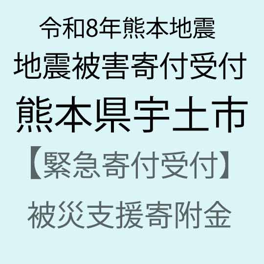 【ふるさと納税】【令和8年熊本地震被害支援緊急寄附受付】熊本県宇土市災害応援寄附金（返礼品はありません）
