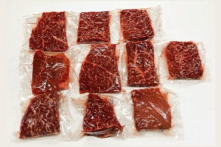 【3か月定期便】【A4～A5】佐賀牛モモステーキ 約1kg(100g×10P)×3回【肉 牛肉 ブランド牛 黒毛和牛 ステーキ肉 ふるさと納税】(H112330)