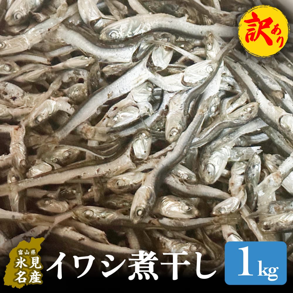 【ふるさと納税】 〈訳あり〉 氷見産 煮干し1kg | イワシ いわし 鰯 訳アリ 業務用 つまみ 干物 おやつ 乾物 出汁 だし 味噌汁 魚介 国産 富山 氷見 氷見漁港 常温 カルシウム 新鮮 無添加 産地直送