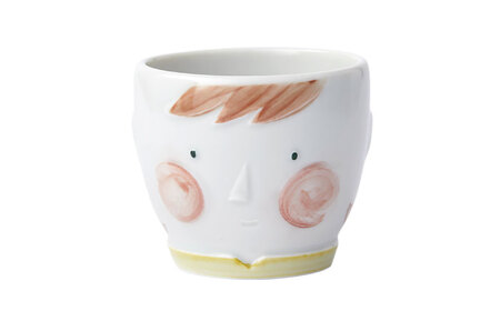 【瀬戸焼】ケランケラン 北風と太陽セット イエロー 【セラミック・ジャパン】 / 子ども用食器 食器 皿 コップ ギフト プレゼント / 瀬戸市[BBBC012]