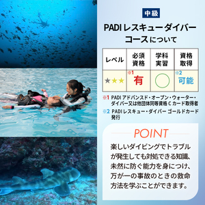 ＜ドラゴンレディ＞すべてのダイバーが身につけておきたい! PADI レスキュー・ダイバー・コース(3日間) [マリンスポーツ アクティビティ]