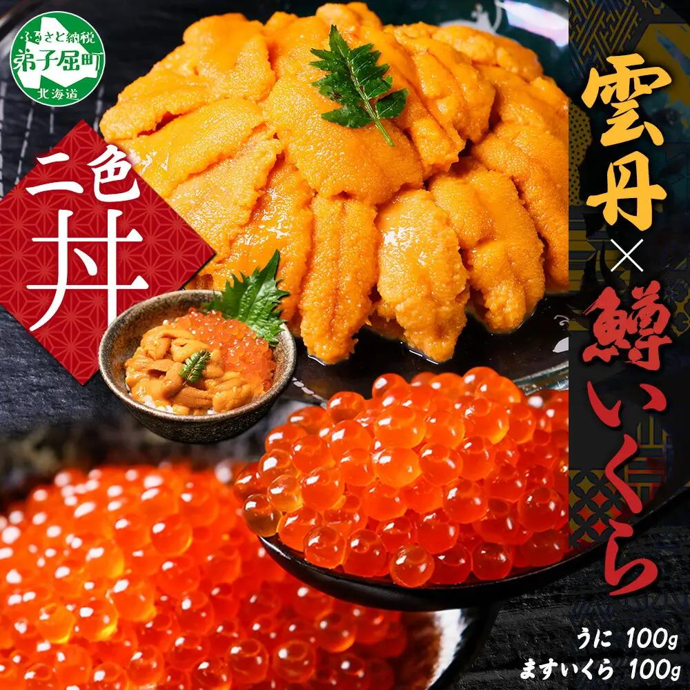うに チリ産 冷凍 100g 鱒いくら醤油漬け 100g セット ウニ 雲丹 チリ産 ますいくら 鱒 マス イクラ いくら いくら醤油漬け 海鮮 海鮮丼 送料無料 北海道 弟子屈町 3618