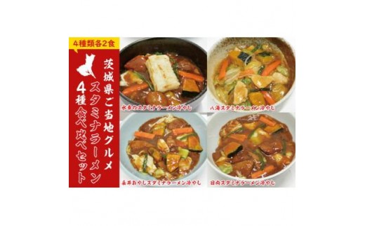 
                  スタミナラーメン4種食べ比べセット(8食入り) 茨城県ご当地グルメ
                
