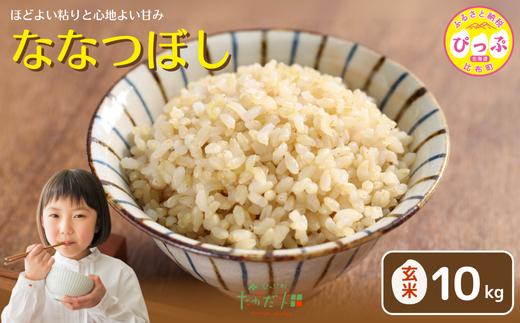 令和7年産 新米 ななつぼし 玄米 10kg【たかだ畑】 米 お米 北海道米 特Aランク 国産 玄米 コメ 2025年産 北海道 比布町 ぴっぷ 1018-015