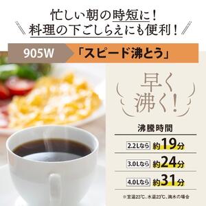 象印 VE電気まほうびん 「 優湯生 」 CVGC30-TL ライトブラウン