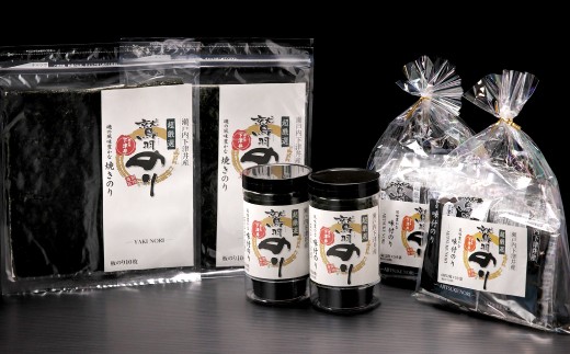 瀬戸内岡山・倉敷市下津井産「超厳選鷲羽のり」味付のり・焼きのり6点セット 計板のり52枚分 のり 海苔 味付けのり 味付け海苔 味付け 焼き海苔 焼きのり