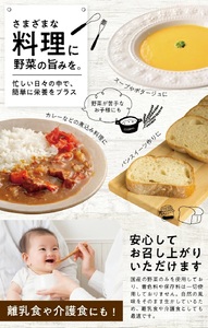 冷凍野菜ペーストアラカルト6種 ほうれん草 さつまいも 玉ねぎ パプリカ にんじん かぼちゃ 各500g 計3.0kg 冷凍便 ※離島発送不可 冷凍 野菜 野菜ペースト 離乳食 介護食 小分け お菓子