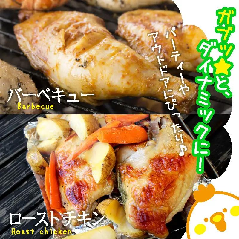 宮崎県産 若鶏 骨付き 鳥モモ 5本セット（1本あたり300g前後）【A214】
