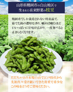 【令和8年産先行予約】【訳あり】本場白山産 白山だだちゃ豆【早生(わせ)】 2kg（500g×4袋）　農家 長四郎