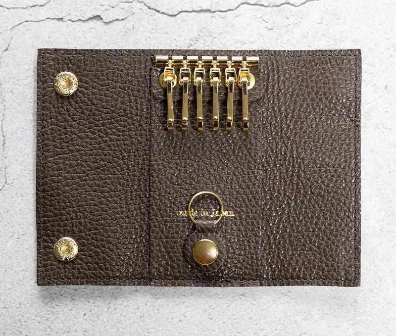 maf pinto (マフ ピント) キーケース チョコレート ADRIA LINE レザー 本革 日本製