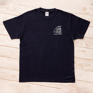 仙台・宮城の観光Tシャツ　「猫に七夕」Tシャツ　Lサイズ　［S-04］