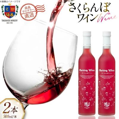ふるさと納税 高畠町 ワイン さくらんぼワイン 500ml 2本 セット