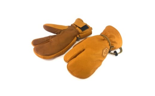 《2025年11月より順次発送》DSPグローブ 　スリーフィンガー　キャメル　M　スキー・スノーボード兼用グローブ(DS2-TH)【N0560400_CA_M】