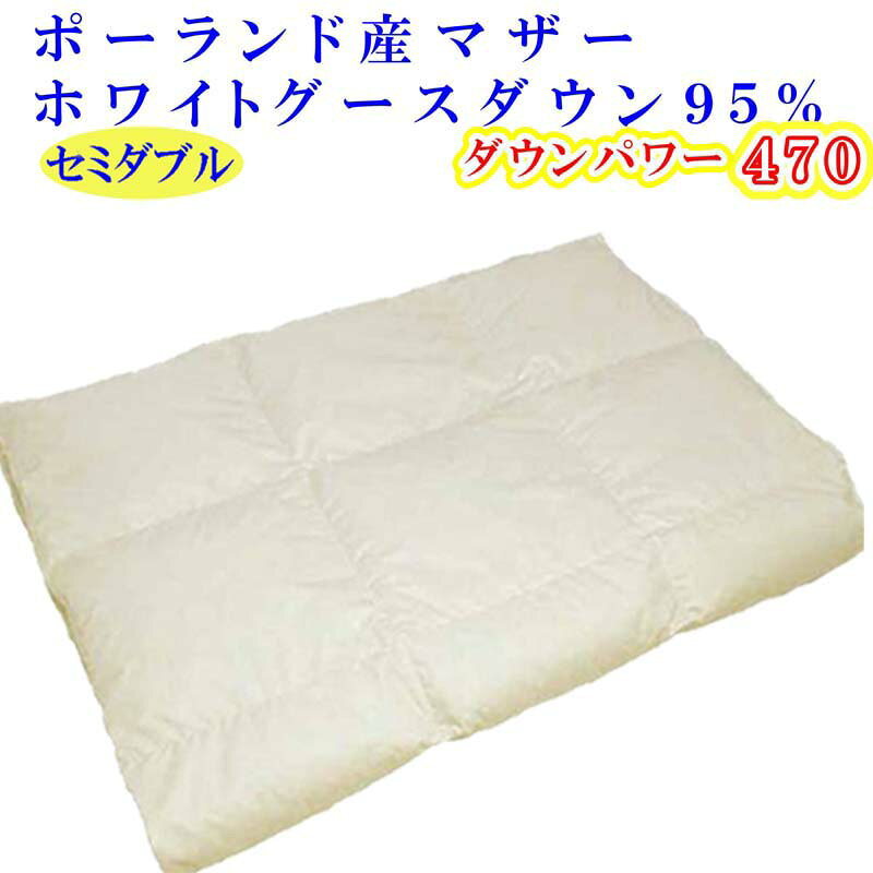 【ふるさと納税】 羽毛肌掛け布団 セミダブル【ポーランド産マザーグース95％】羽毛布団 羽毛肌布団 【ダウンパワー470】羽毛肌ふとん 寝具 肌ふとん 夏用羽毛肌布団 170×210cm FAG072