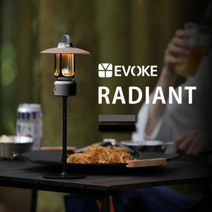 RADIANT ラディアント キャンプ用ランタン(グレー)[EVOKE／イヴォーグ公式]｜アウトドア 防災 キャンプ用品 [0597]