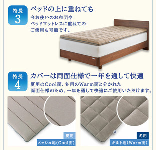 エアウィーヴ 四季布団 ( ダブル サイズ ) 洗える 敷布団 敷き布団 四季 布団 マットレス パッド 洗濯できる airweave おすすめ エアウィーブ air weave 送料無料
