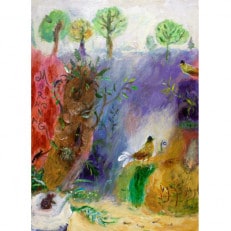 ムラナギ絵画 No.1190 『 晴れた日の谷で』