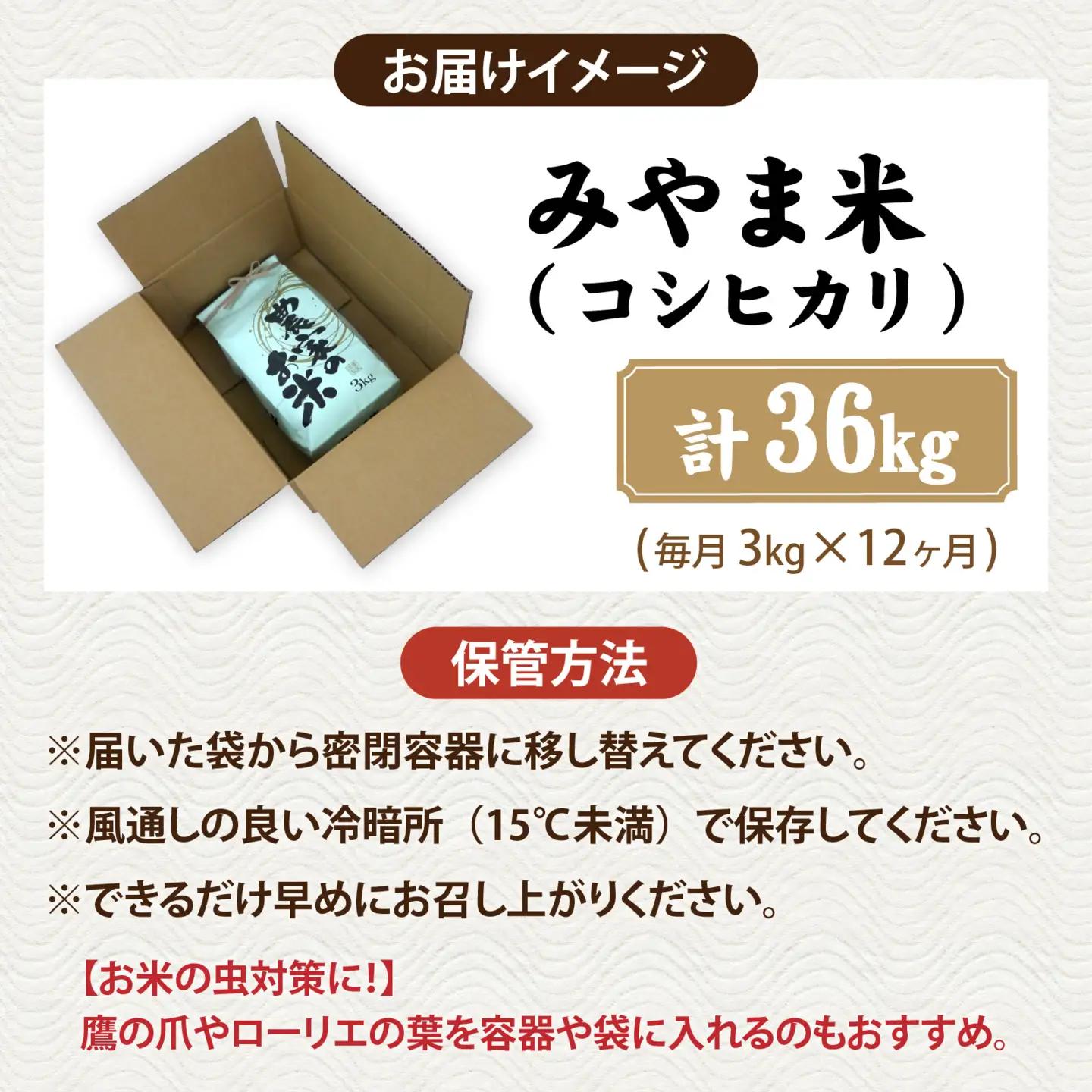 【先行予約】《定期便12ヶ月連続お届け》【みやま米】令和8年産 福井市産コシヒカリ3kg/天然の山水だけで育てたお米【2026年10月下旬以降順次発送予定】[K-168011] / 3kg 米こしひか
