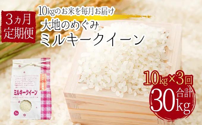 ミルキークイーン天水の恵米白米 埼玉県産 ミルキークイーン【30kg10kg×3回】【定期便】