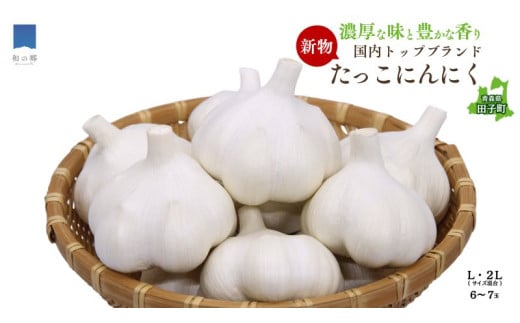 令和7年産新物！日本一ブランドたっこにんにく6～7玉（青森県田子町産にんにくL～2Lサイズ混合）