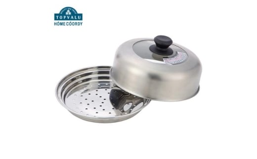 ホームコーディ　ステンレス製　ドーム型蒸し器セット 20-22cm  イオンリテール 調理　料理 [№5346-2447]