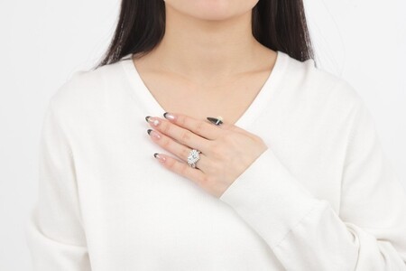 【ふるなび限定】【一点もの】ハートシェイプダイヤモンド（2.200ct）プラチナリング　R120　K06143-H　FN-Limited-SP