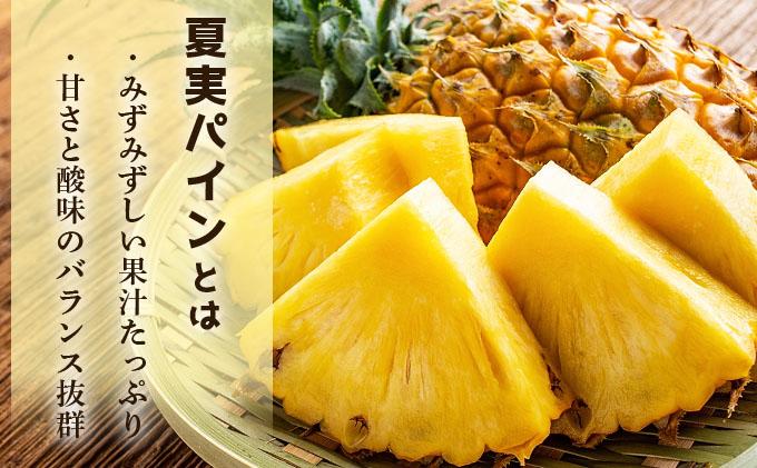 【先行予約】夏実パイン（ハワイ種）大玉3個 計3.9kg《2026年7月下旬発送》【 産地直送 沖縄 石垣 フルーツ パイナップル パイン ハワイ 夏実パイン 】SI-48-1