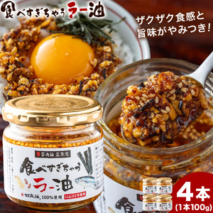 【賛否両論 笠原将弘氏監修】食べすぎちゃう ラー油 100g × 4個