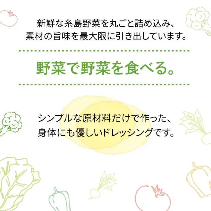 【全6回定期便】【 ご家庭用 】 糸島 野菜 を 食べる 生 ドレッシング （ 玉葱 × 3本 ） 《糸島》【糸島正キ】 [AQA024]