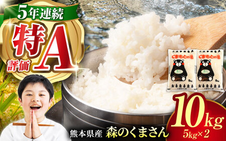 令和7年産森のくまさん白米10kg(5kg×2)熊本白米ZBI034