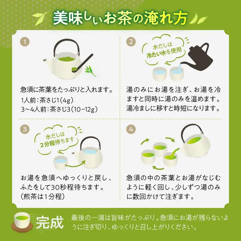 一番茶摘み緑茶ハレーすいせい1号(上煎茶)250g　2本セット_B079-011