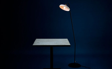 小鹿田焼唐臼スタンドライト・フロアライト_karausu　日田市 / エラノイワ フロアライト スタンドライト 小鹿田焼[ARDL004]