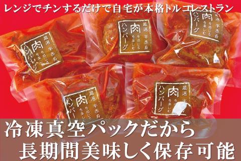 牛100％使用　世界三大料理トルコの本格ハンバーグ5個セット（200gソース入り×5）ギフト 贈答にも【kcr105】