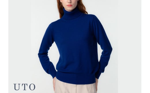 【期間限定(12/26～3/31)寄附額】【UTOカシミヤ】レディース タートルネックプルオーバー　カシミヤ 100% ユーティーオー 岩手県 北上市 R0115 カシミヤ 100%