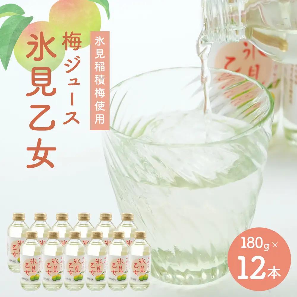 梅ドリンク 氷見乙女（12本セット）｜ 富山県固有種 稲積梅使用 梅ドリンク