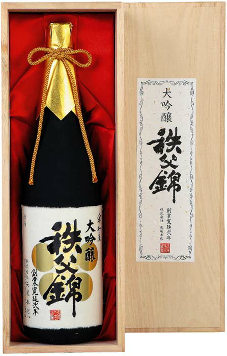 【ふるさと納税】 秩父錦「特撰　大吟醸」　桐箱入　1.8L ／ お酒 日本酒 大吟醸 1.8L 山田錦35% 桐箱入 香り まろやか 深み 秩父錦 上質 日本酒ギフト 贈答用 晩酌 料理に合う 和酒 華やかフレーバー バランス 飲みやすい 伝統醸造 送料無料 埼玉県 No.025