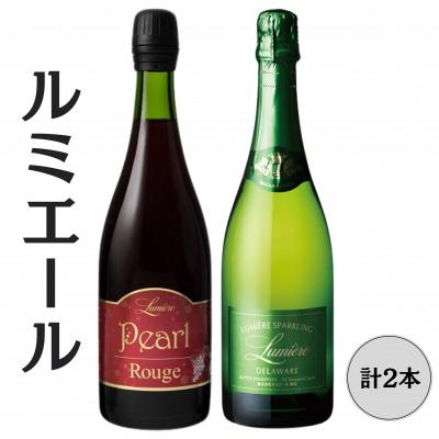ふるさと納税 笛吹市 ルミエールパールルージュ・ スパークリングデラウェア　計2本セット 167-145