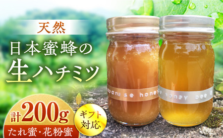 【食べチョクアワード2023 3位】超希少【天然】日本蜜蜂の生はちみつ たれ蜜・花粉蜜 計200g / はちみつ はちみつ はちみつ はちみつ はちみつ はちみつ はちみつ はちみつ / 総合環境計画研究所 the honey shop[ARBN001]