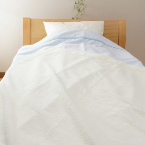 抗ウィルス加工パイルケット シングルサイズ アイボリー [1781]