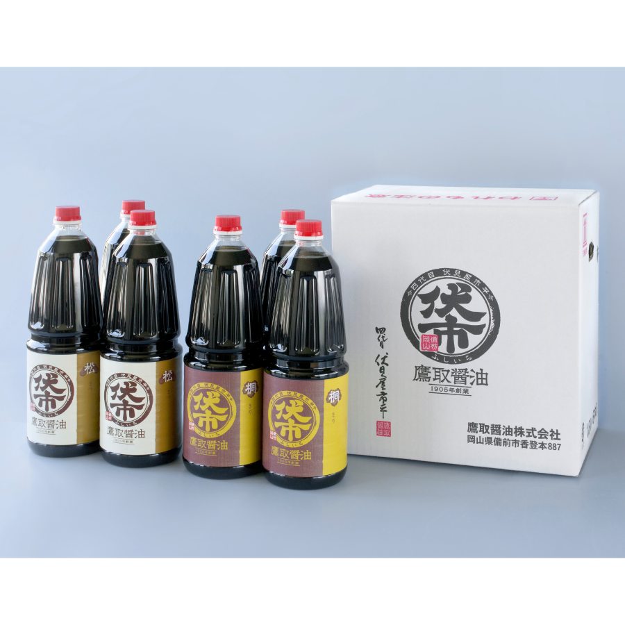 醤油6本セット一升(三越伊勢丹用）1.8Ｌ×6本