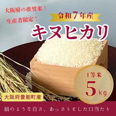 
                  ＜令和7年産米＞大阪府豊能町産　キヌヒカリ　精米5kg　生産者限定米【1706505】
                