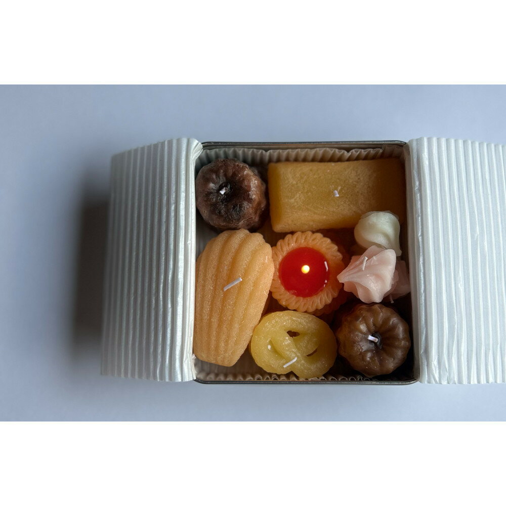 【ふるさと納税】【お菓子のキャンドル -sweets candle-】―焼き菓子詰め合わせ―カンカン（※香りが選べます　キャラメルの香り・無香料） | 雑貨 日用品 人気 おすすめ 送料無料