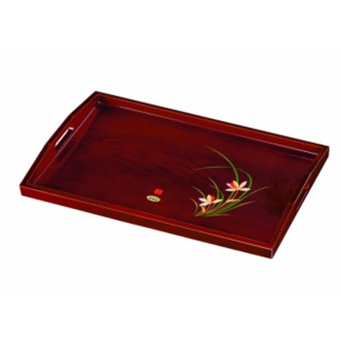 【ふるさと納税】長手盆 木製 尺六 48cm 春ラン【YG409】 | クラフト 民芸 人気 おすすめ 送料無料