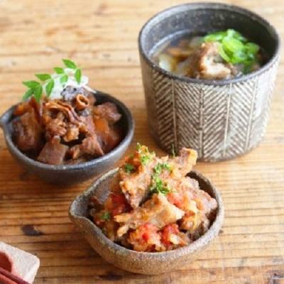 ふるさと納税 春日井市 牛すじ食べ比べセット3種類と鶏めしの素/各2個合計8個のセット　一人暮らし 冷凍 レトルト