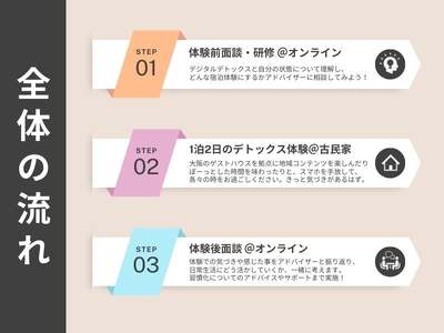 【事前・事後面談付】大阪の古民家でデジタルデトックス体験！1泊1名様素泊まり リラックス スマホ SNS 疲れ 集中 宿泊 体験