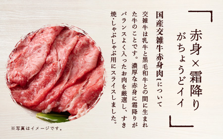 厳選牛赤身肉　すき焼・しゃぶしゃぶ用(400g×2パック)＜離島・沖縄配送不可＞