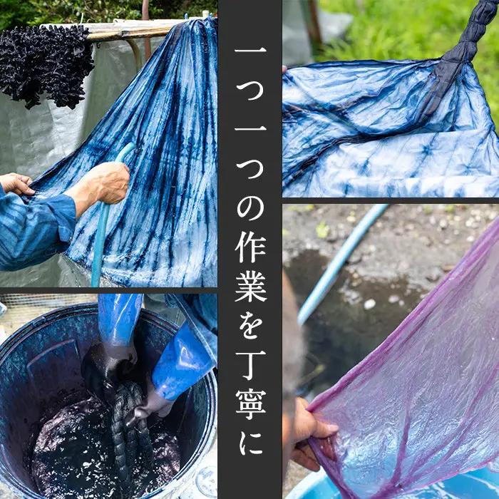 ハンカチ(赤) 染物 草木染 工芸品 手作り【115100200】【染工房　芳心庵】