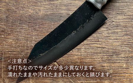 【職人技の極み】鍛造ナイフ 100mm 革ケース付き / アウトドア キャンプ 釣り / 南島原市 / 重光刃物鍛造工場[SEJ023]
