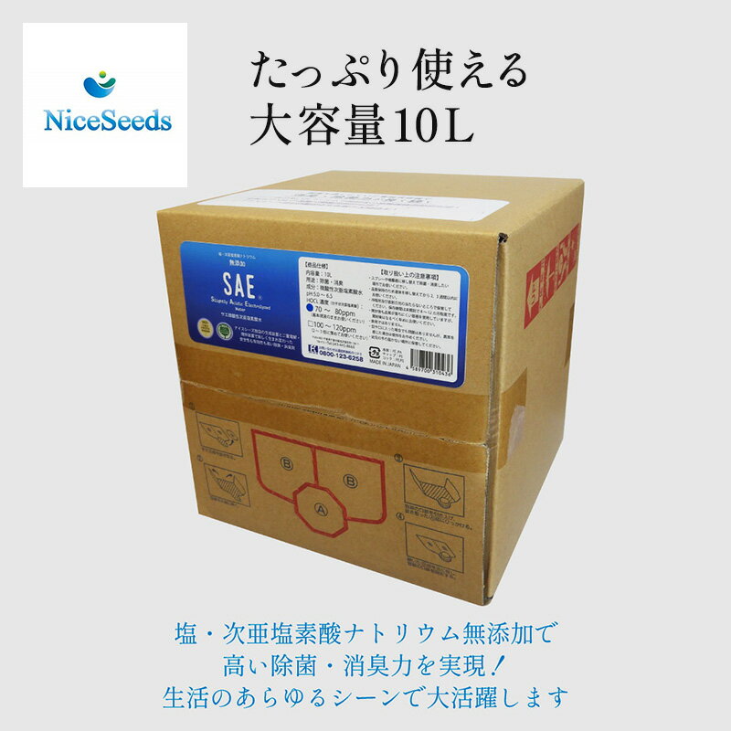 【ふるさと納税】トイレ、キッチン、お風呂場、リビング　生活シーンで大活躍！　SAEプラス80　10L　　掃除 消臭 除菌 ニオイ消し 感染予防 食中毒予防 カビ対策 千葉市 千葉県